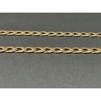 Unisex 9ct Yellow Gold Curb Link Necklace