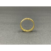 Unisex 18ct Yellow Gold Greek Pattern Ring