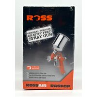 Rossair RAGFGP General Purpose Gravity Feed Spray Gun 400cc Paint Capacity