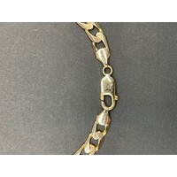 Unisex 9ct Yellow Gold Curb Link Bracelet