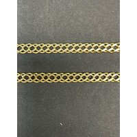 Men's 14ct Yellow Gold Double Curb Link Necklace