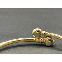 Ladies 14ct Yellow Gold Round Bangle