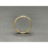 Mens 18ct Yellow Gold Plain Band Ring