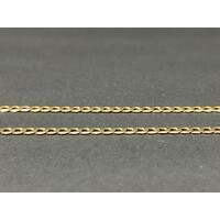 Unisex 9ct Yellow Gold Curb Link Necklace