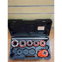 Ridgid 12-R Ratchet Pipe Threader Set with 6 Cast Iron Die Heads and Case