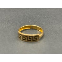 Ladies 22ct Yellow Gold Pattern Design Ring