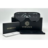 Versace Medusa Biggie GB1/87 140 3N Shield Black Dark Grey Mens Sunglasses