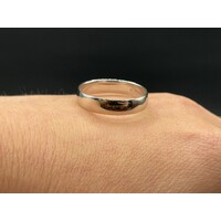 Mens 10ct White Gold Wedding Band Ring