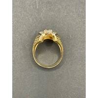 Mens 18ct Yellow Gold Diamond Ring