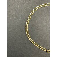 Ladies 18ct Yellow Gold Long Curb Link Bracelet