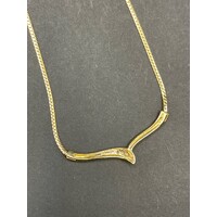 Ladies 9ct Yellow Gold Snake Link Necklace