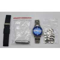 MAS Reef Blue Irukandji Mens Silver Stainless Steel Dive Watch 200m WR