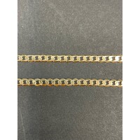 Unisex 9ct Yellow Gold Curb Link Necklace