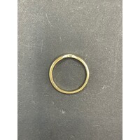 Ladies 18ct Yellow Gold Plain Band Enhancer Ring