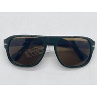 Persol JEAN PO3310S Dark Green Brown Polarised Sunglasses Handmade in Italy