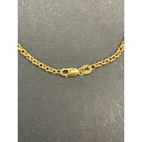 Childs 10ct Yellow Gold Belcher Link ID Bracelet