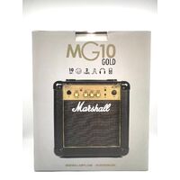 Marshall MG10 Gold 10W 6.5 Inch 2 Channel Practice Guitar Amplifier with Box