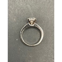 Ladies 18ct White Gold Diamond Engagement Ring