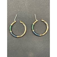 Ladies 9ct Yellow Gold Round Hoop Earrings