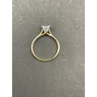 Ladies 9ct Yellow Gold Cubic Zirconia Ring