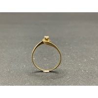 Ladies 9ct Yellow Gold Diamond Ring