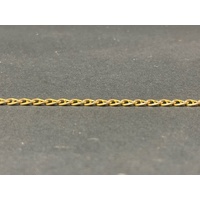 Unisex 9ct Yellow Gold Anchor Link Bracelet