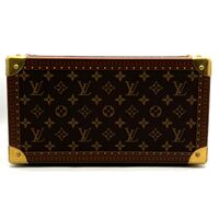 Louis Vuitton 8 Watch Case Brown Luxury Monogram Canvas with 2 Keys and COA