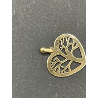 Ladies 9ct Yellow Gold Heart Shape Tree of Life Pendant