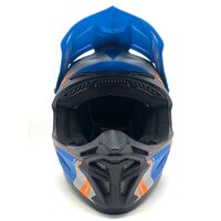 THH T710X Rage Matte Blue/Orange Youth Helmet Size L 51-52cm with Dust Bag