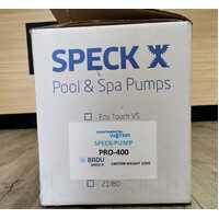 Speck Pro 400 1.5HP Pool Pump Quiet 400lpm 1.3kW with Manual and Box