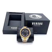 Versus Versace Mens Two Tone Stainless Steel Bracelet Watch VSP1M0421 with Box