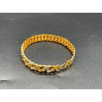 Unisex 22ct Yellow Gold Curb Link Bracelet (Pre-Owned)