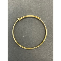 Child's 9ct Yellow Gold Round Adjustable Bangle