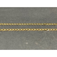 Unisex 9ct Yellow Gold Curb Link Necklace