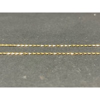 Unisex 9ct Yellow Gold Curb Link Necklace