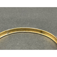 Child's 9ct Yellow Gold Round Adjustable Bangle