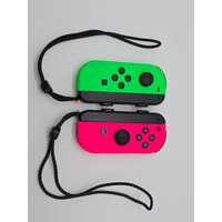 Nintendo Switch Joy-Con Controller Pair L/R Neon Green and Pink with Straps