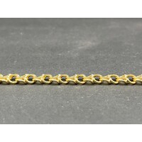 Ladies 14ct Yellow Gold Double Curb Link Bracelet