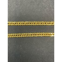 Unisex 18ct Yellow Gold Tight Curb Link Necklace