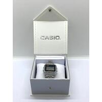 Casio Vintage World Time A500W Stainless Steel Silver Digital Unisex Watch