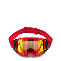 Leatt Velocity 5.5 Adult Off-Road Motorcycle Goggles Anti-Fog with Red Strap