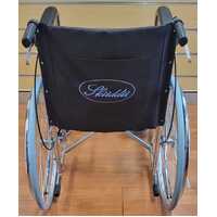 Skiiddii Portable Folding Wheelchair 110kg Capacity Lightweight Mobility Aid