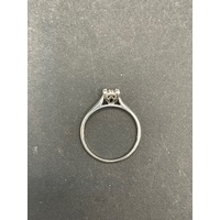 Ladies 9ct White Gold Diamond Ring