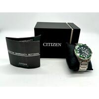 Citizen Promaster Automatic Divers Watch 200m Black Dial Titanium Bracelet