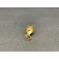 Unisex 22ct Yellow Gold 3D Fish Pendant