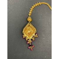 Ladies 21ct Yellow Gold Tikka Headpiece Pendant