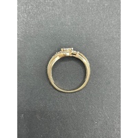 Ladies 9ct Yellow Gold Diamond Cluster Ring