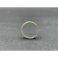 Unisex 18ct Yellow Gold Plain Band Ring