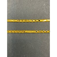 Unisex 22ct Yellow Gold Fancy Link Necklace