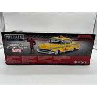 Jada Toys Marvel Metals Diecast Deadpool and 1957 Chevy Bel Air Collectable Set